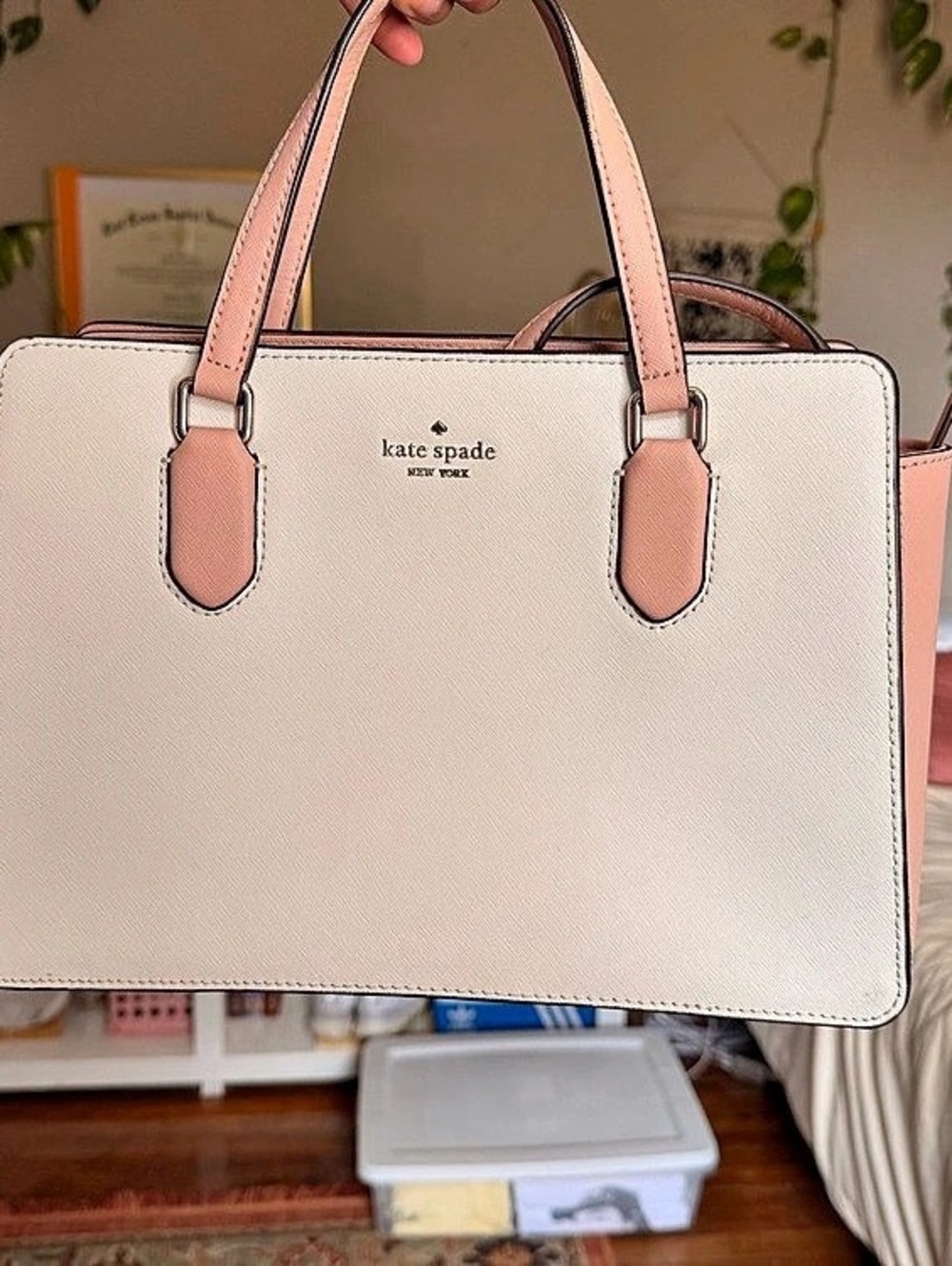 Kate Spade Purse Pink & White